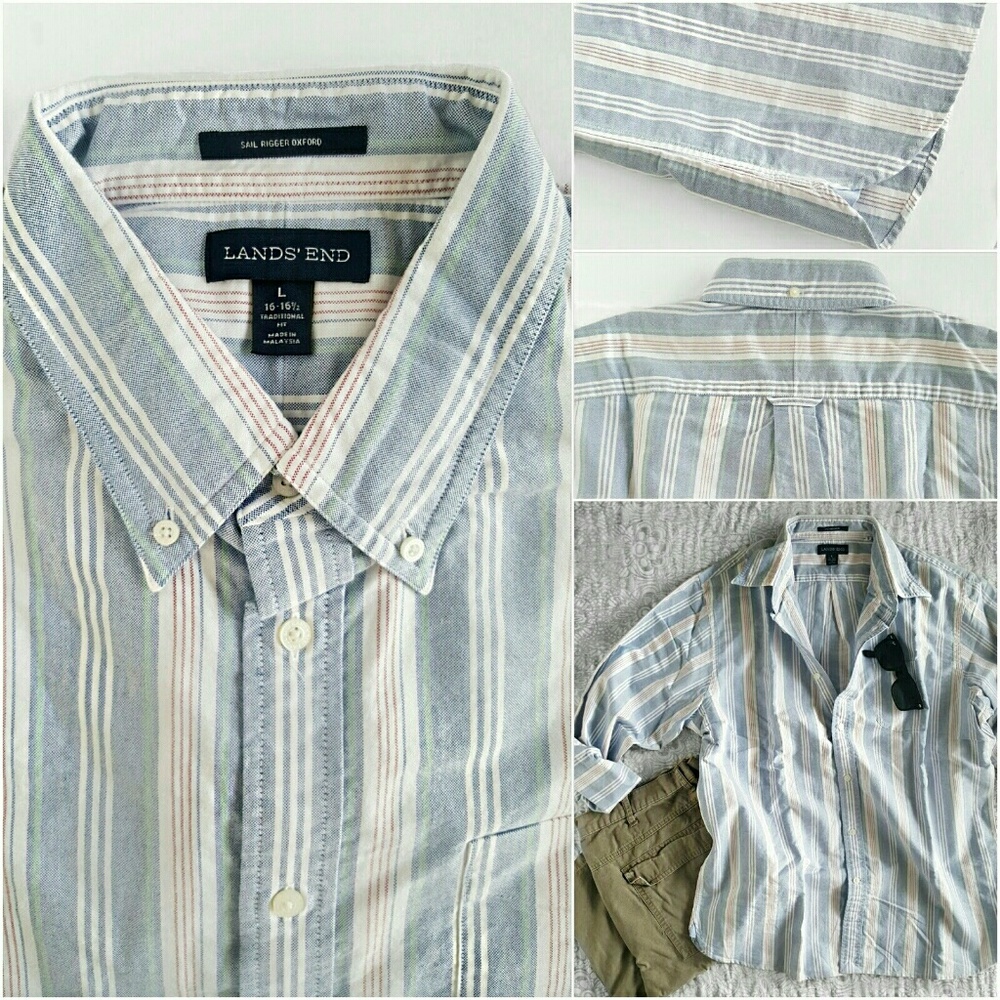 NWOT Lands' End Sail Rigger Oxford L