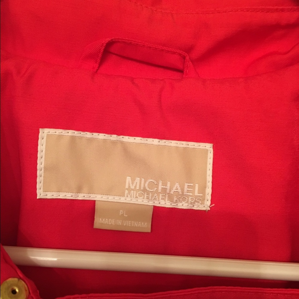 NWOT Michael Kors belted raincoat - Picture 5 of 5