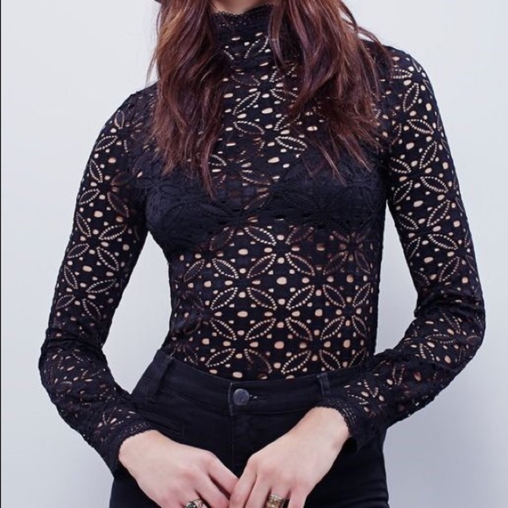 Free People high neck Julie layering top