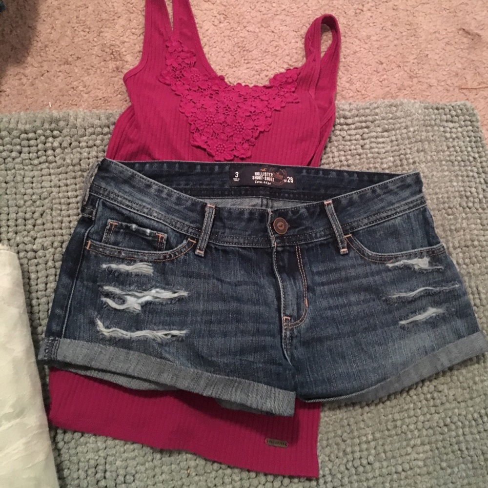 Size 26 hollister short shorts