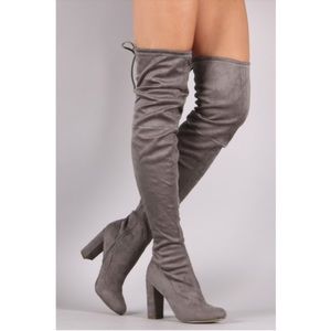 Over-The-Knee Suede Boots