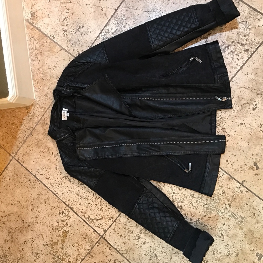 Faux Leather bomber jacket
