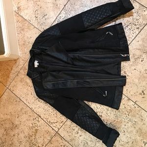 Faux Leather bomber jacket