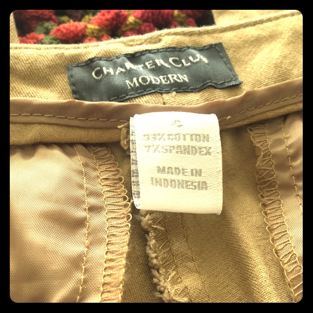 Fitted Khaki Pants