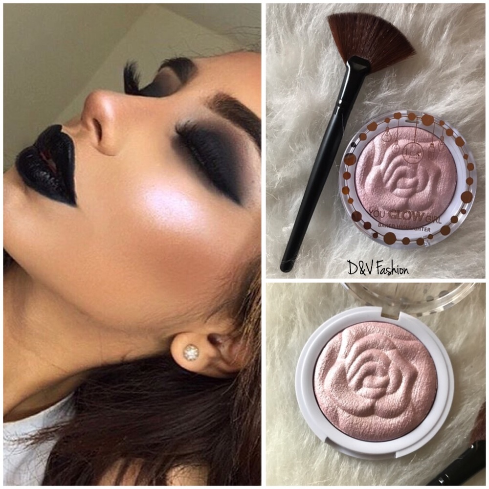 New ✨ Rose Highlight & Fan Brush - Picture 2 of 4