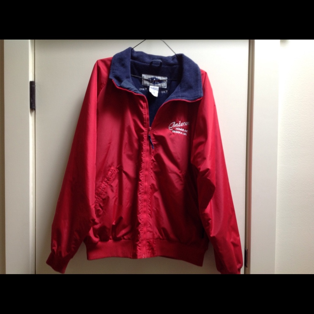 LAL Men's red size large "King of the Road" jacket