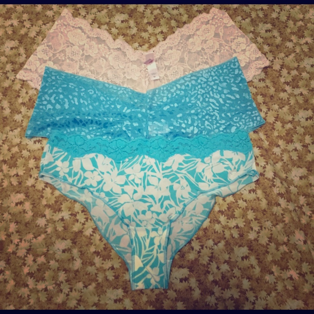 3 Victoria's Secret Panties Size Medium