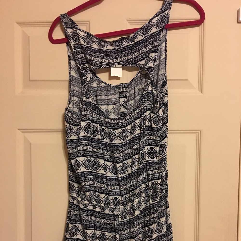 Geometric shorts onesie. Never worn