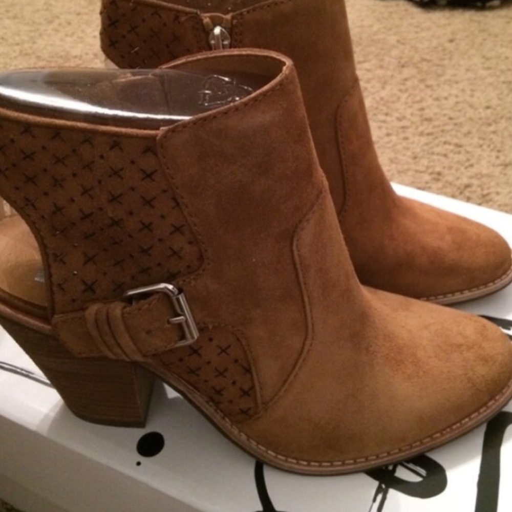 Dolce Vita Stacked Heel Bootie. Western Inspired.