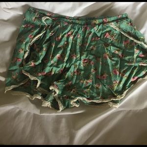 Comfy floral PJ shorts