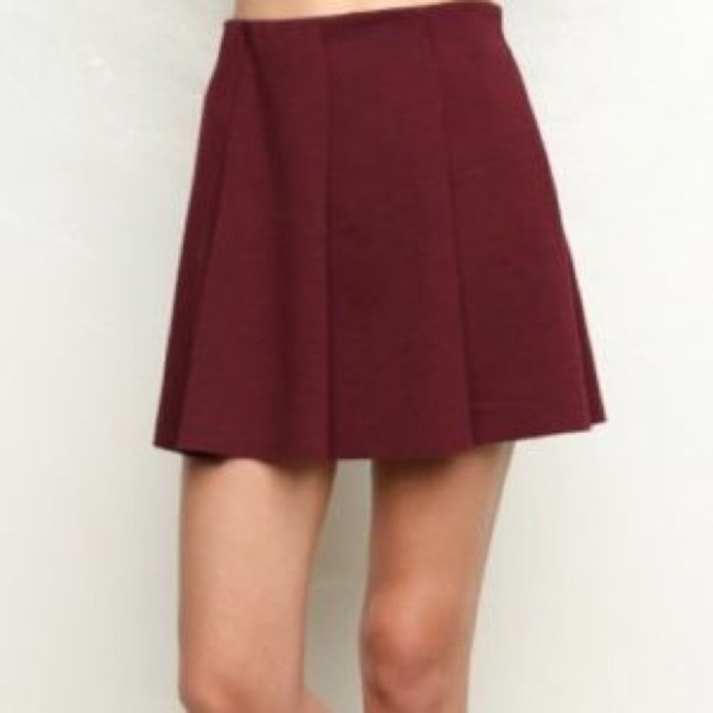 BM Burgundy Skirt
