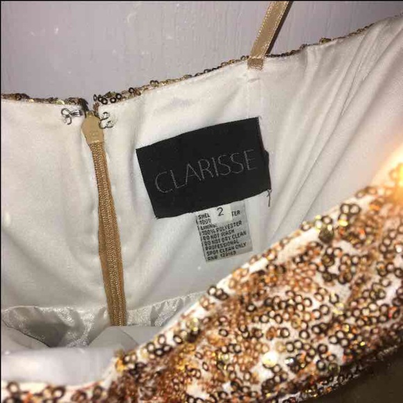 Gold Prom Formal Dress - Picture 2 of 4