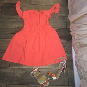 Coral off should dress