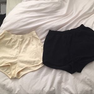 American apparel high waist shorts