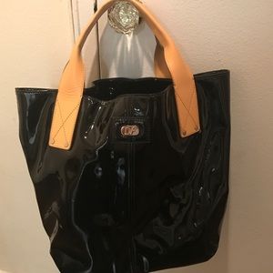 DVF Addison Patent leather tote