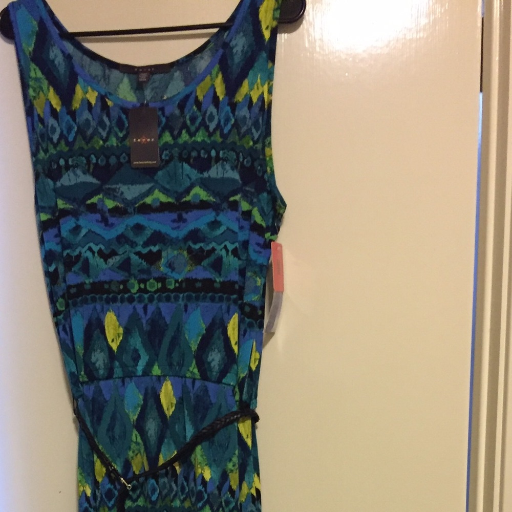 Belted maxi dress