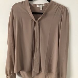 Forever 21 sheer tan blouse!