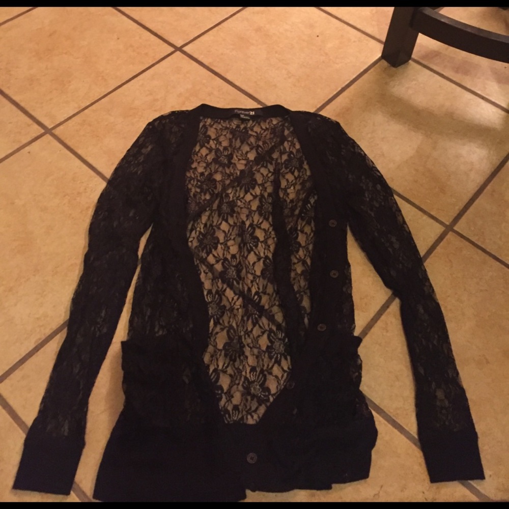Forever 21 lace cardigan