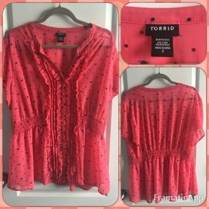 Torrid Cat Poplin Top