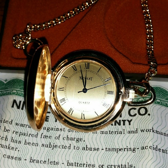Vintage, rare Nicolet pocket watch with 6 jewels - Picture 3 of 4