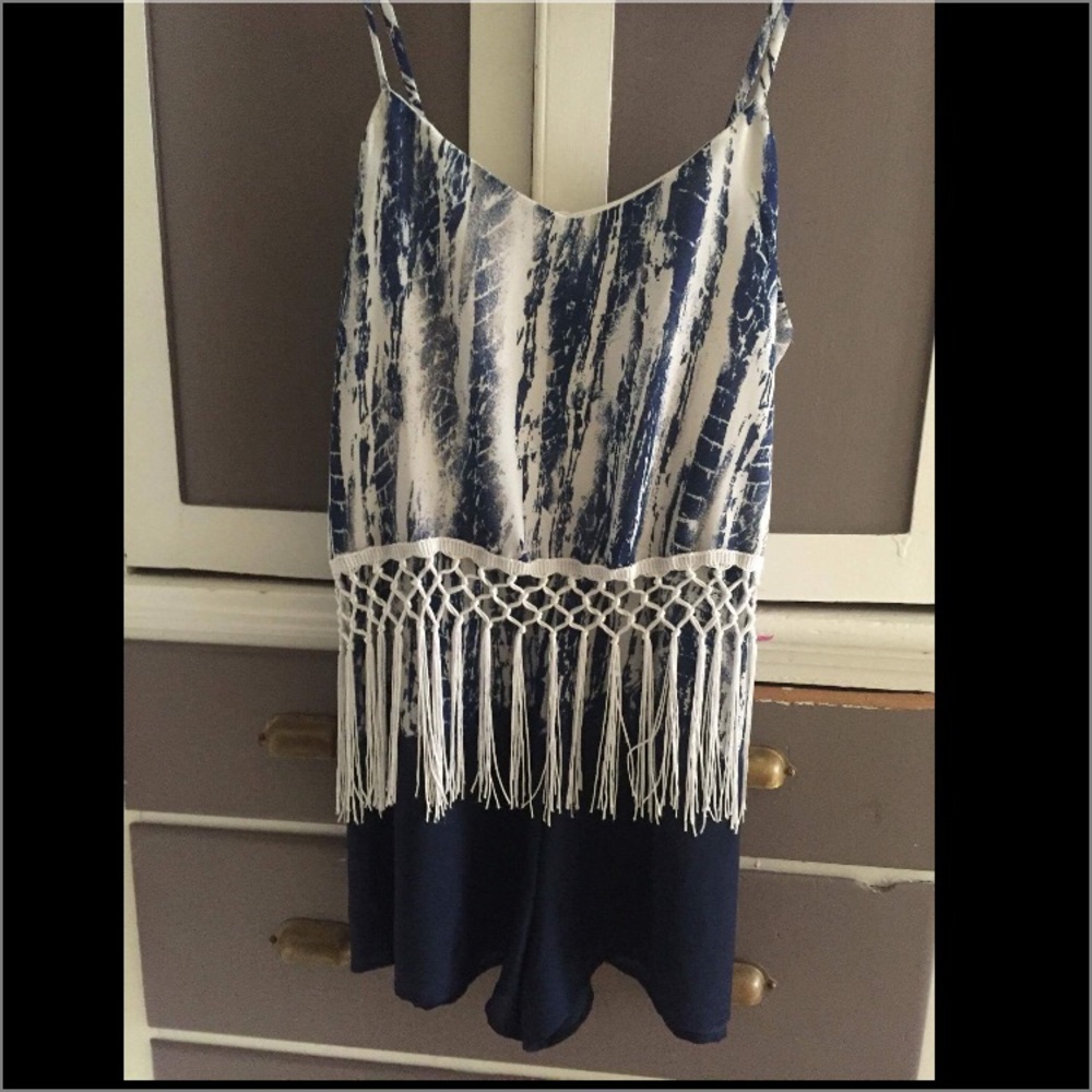 Unique Navy Blue Romper !