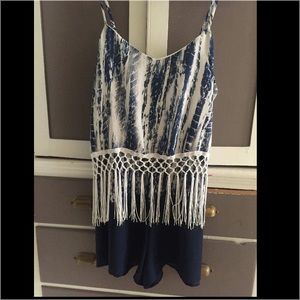 Unique Navy Blue Romper !