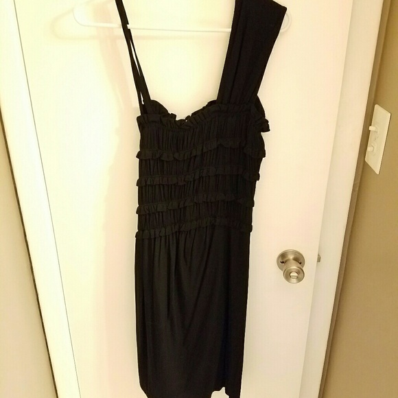 NWT Anthropologie Black Ruffled Dress - Picture 3 of 5