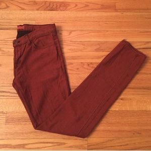 J Brand Rust Skinny Jeans