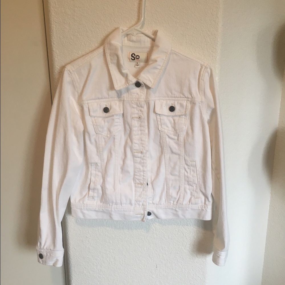 White denim jacket