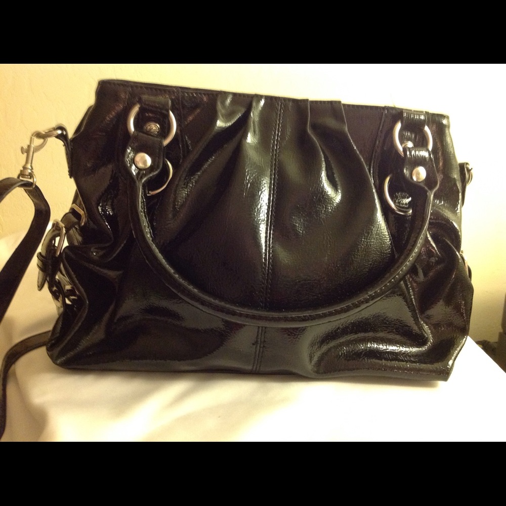 Black Patent Bag