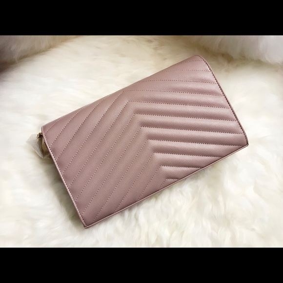 ❤HP❤Saint Laurent Wallet on Chain in Rose Antic - Picture 2 of 4
