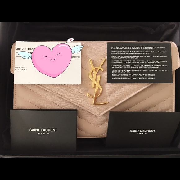 ❤HP❤Saint Laurent Wallet on Chain in Rose Antic - Picture 3 of 4