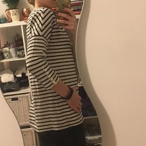 J crew white & blue Strip shirt