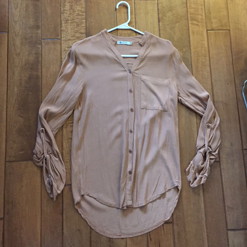 LF  tan oversized shirt