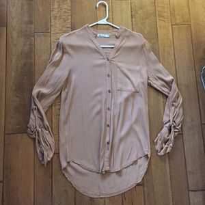 LF  tan oversized shirt