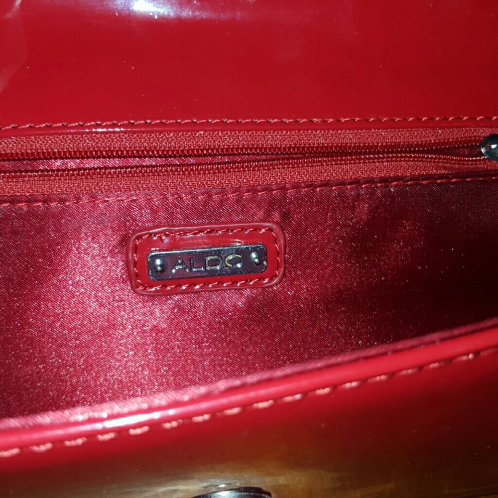 Aldo Sued/ Patent Leather Clutch