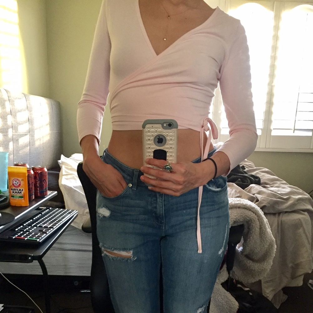 SOLD Wrap around crop top