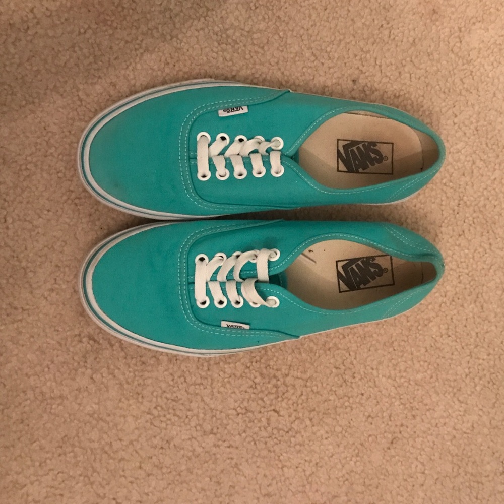 Teal vans women's size 9