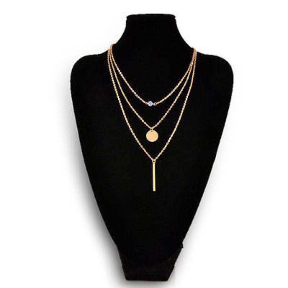 🆕 Gold Tiered Bar Necklace
