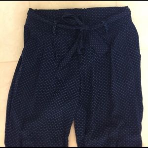 Old Navy polka dotted pants.