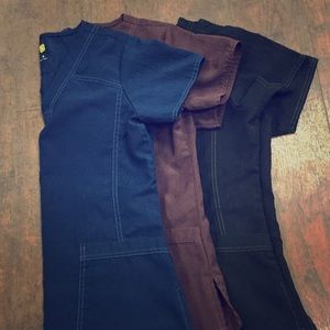 Bundle of 3 uniform scrub tops by Wink