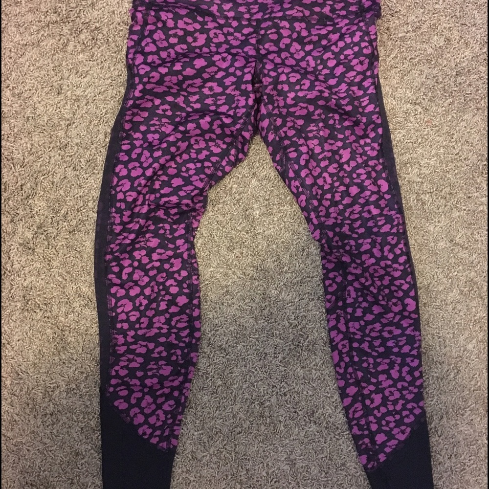 NWOT Lululemon cheetah print 7/8 leggings