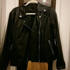 Faux leather jacket
