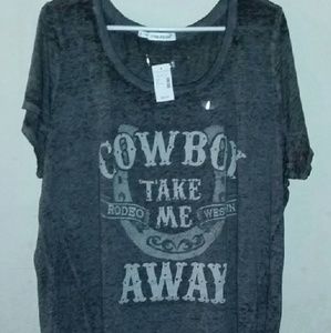Maurices cowboy take me away shirt