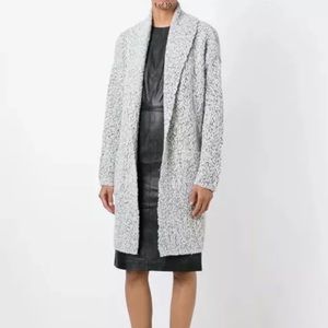 $595 Vince shawl collar long sweater car coat. M/L