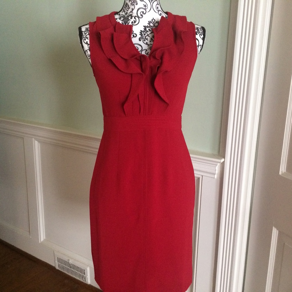 Loft Red Dress Size 0.