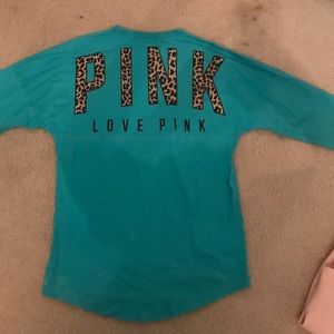 Victoria's Secret PINK teal long sleeve