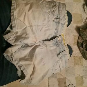 Light wash shorts