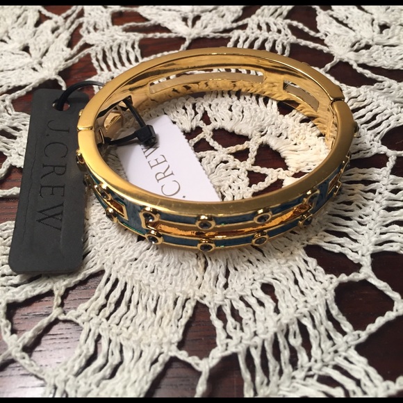 ❤️2xHP5/12&11/26 J Crew Double-Row Hinged Bracelet - Picture 2 of 3