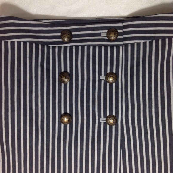 BCBG MaxAzria Striped Skirt W/Button Front - Picture 4 of 5